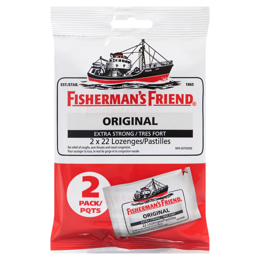 Fisherman's Friend - Extra Strong Original 22 Lozenges - 2 Packs