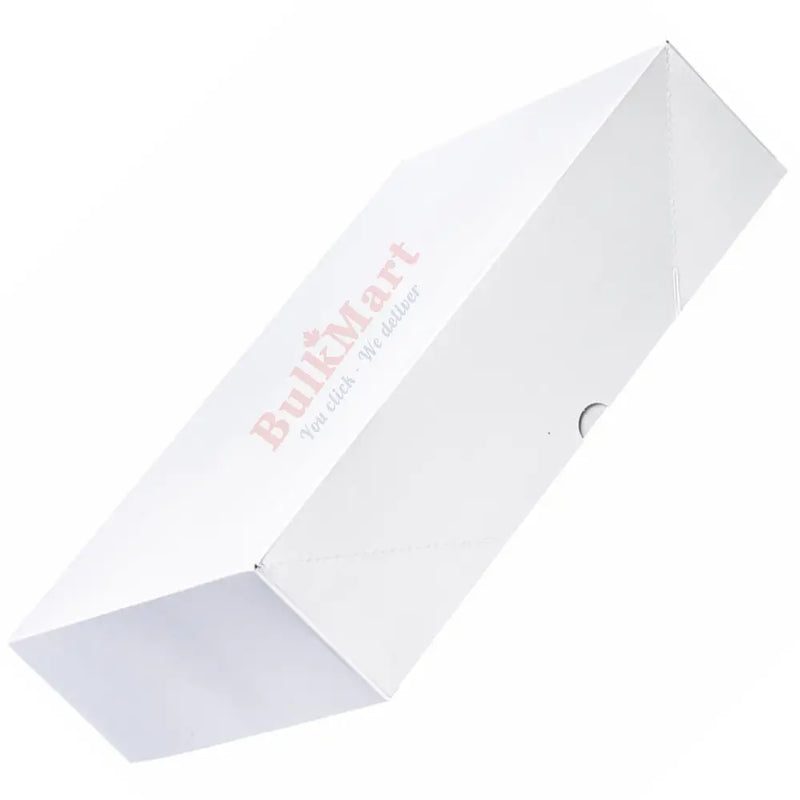 E.B. Box - Cake Box Half Slab 17.12" x 12" x 5" White 2 Piece - 25/Pack