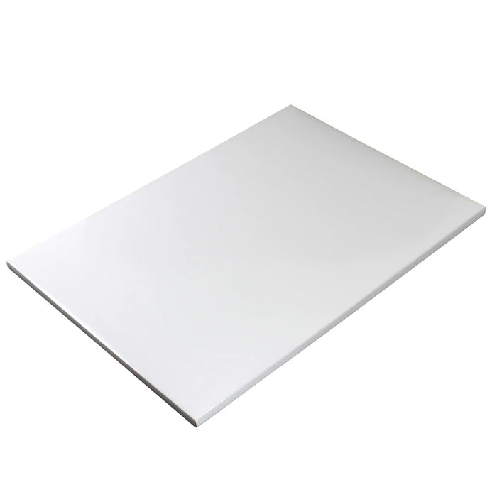 13.75" x 18.75" x  1/4" Full Slab White Cake Board - 12/Pack