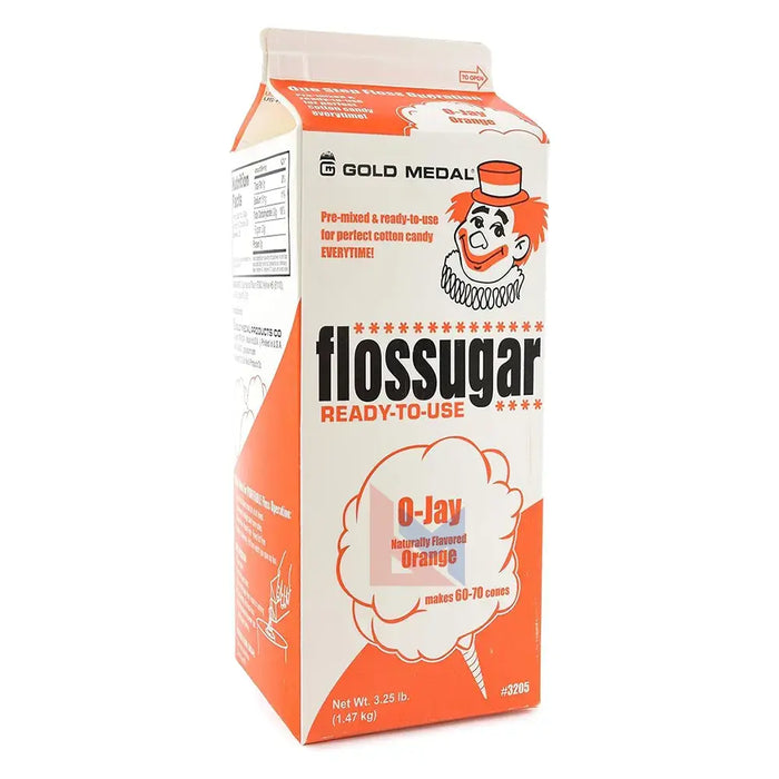 Gold Medal - Orange Cotton Candy Flosssugar - 1.47 Kg