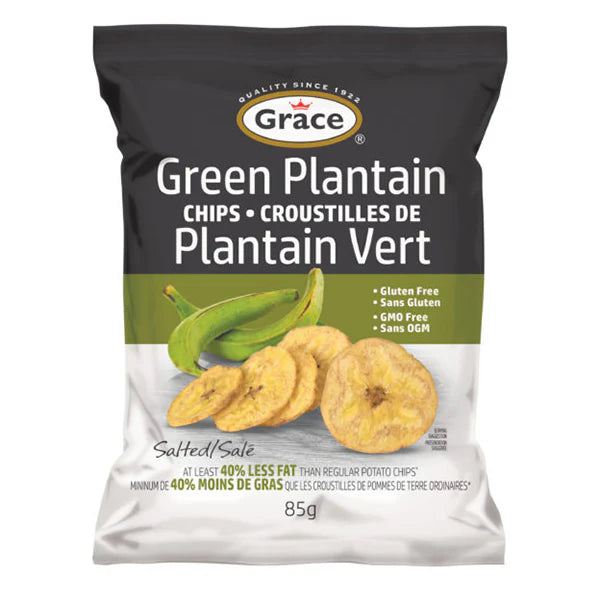 Grace - Green Plantain Chips Salted - 24 x 85g