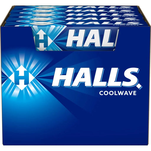 Halls - CoolWave Cough Drops With Menthol 9 Lozenges - 20 Packs