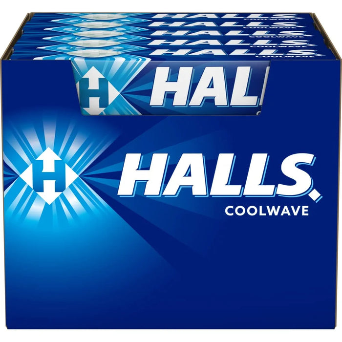 Halls - CoolWave Cough Drops With Menthol 9 Lozenges - 20 Packs