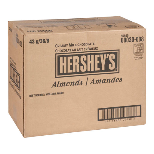 Hershey's - Creamy Milk Chocolate Bar With Whole Almonds Master Case