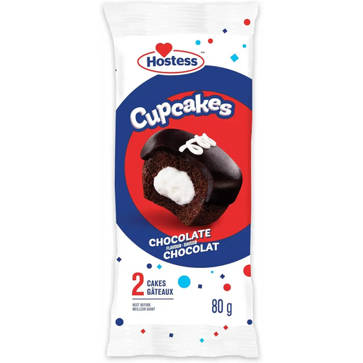 Hostess - Chocolate Cupcakes With Chocolate Frosting & Creamy Filling - 480g