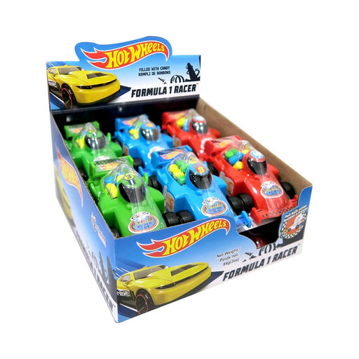 Hot Wheels - Formula One Racer With Candy - 12 x 12g