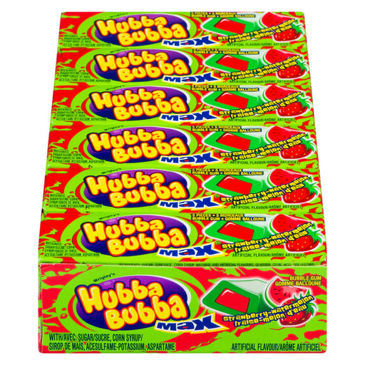 Hubba Bubba - Max Strawberry Watermelon 5 Pcs - 18 Packs