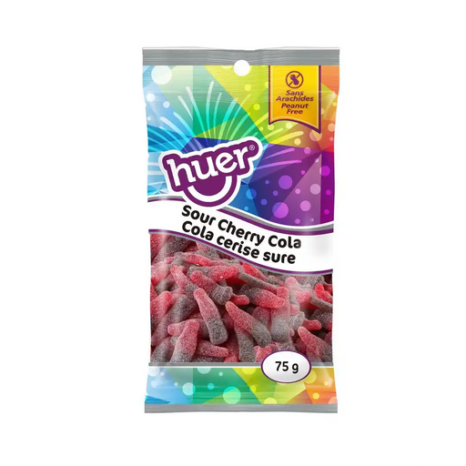 Huer -  Pocket Pal Sour Cherry Cola Bottle Gummies - 6 x 75g