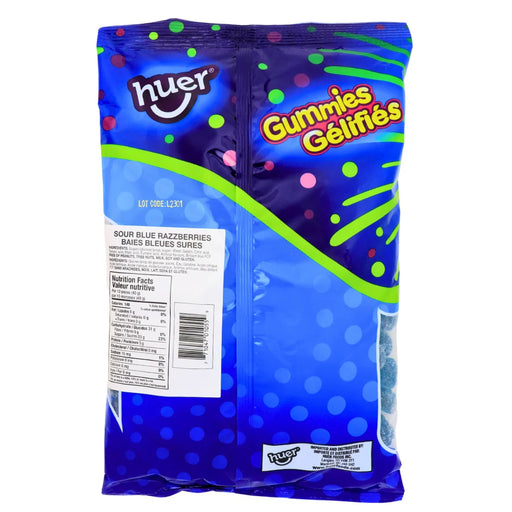 Huer - Sour Blue Razzberries Gummy Candy - 12 x 1 Kg