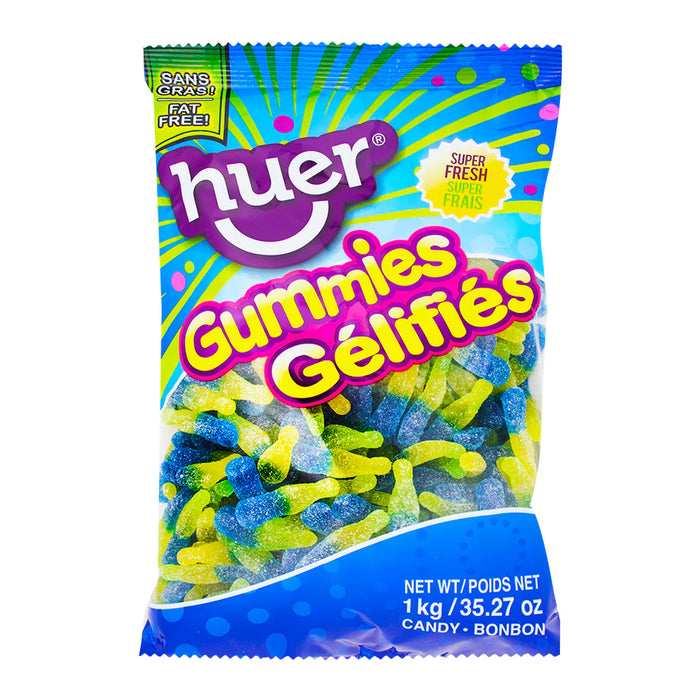 Huer - Sour Blueberry Lemonade Bottle Gummies - 12 x 1 Kg