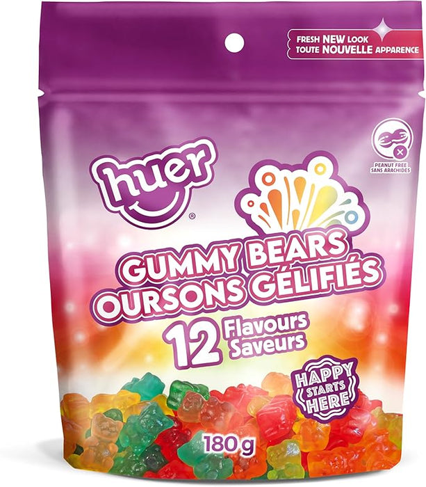 Huer Gummy Bears 12 Fruit Flavours 180g