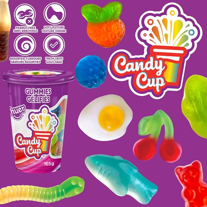 Huer Original Gummy Candy Cup 165g