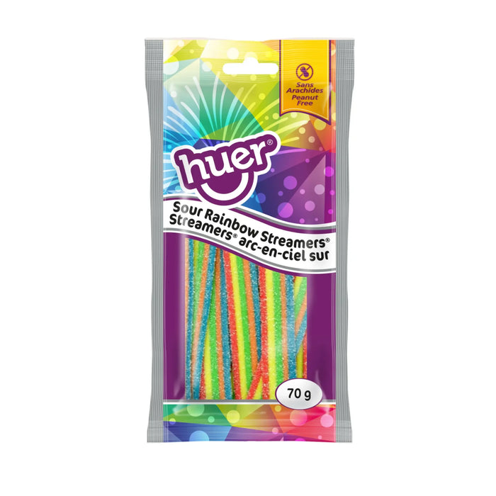 Huer Pocket Pal Sour Rainbow Streamers 70g