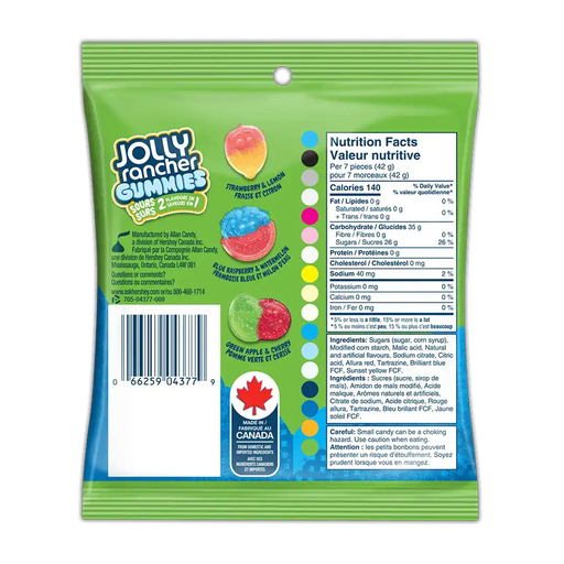 Jolly Rancher - Gummies Sours 2 In 1 - 182g