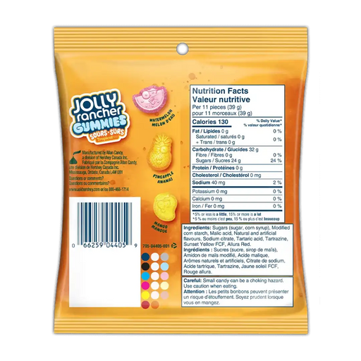 Jolly Rancher - Gummies Sours Tropical - 4 x 182g