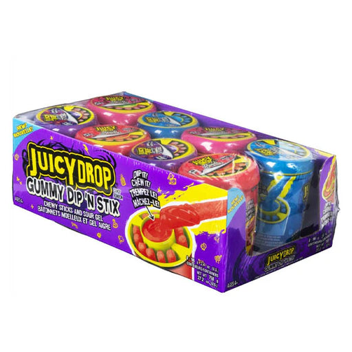 Juicy Drop - Gummy Dip N Stix Candy Individually Wrapped - 8 x 96.4g