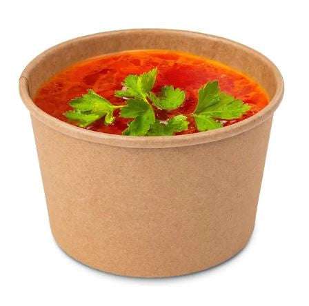 DURA - 16 Oz Kraft Paper Soup Container - 500/Case