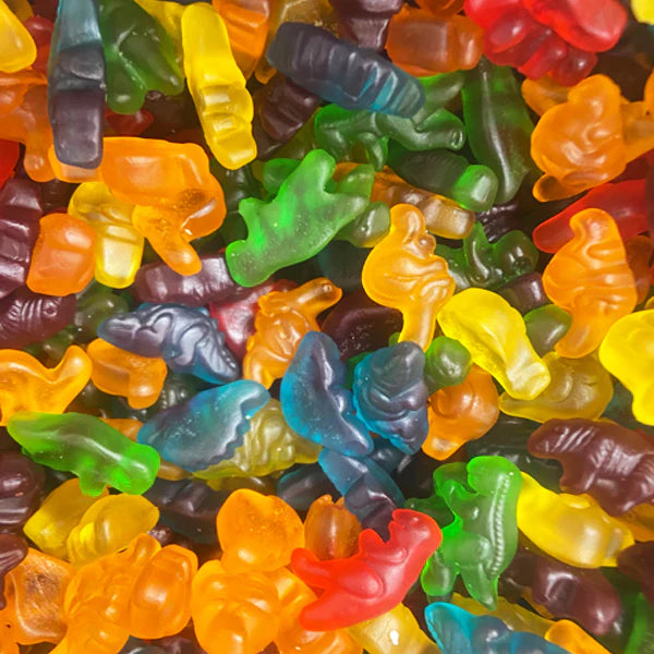 Kervan - Assorted Gummy Dinosaurs Bulk Halal Gummy Candy - 5 Lbs