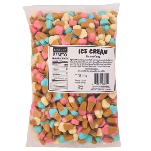 Kervan - Gummy Ice Cream Cones Bulk - 4 x 5 Lbs