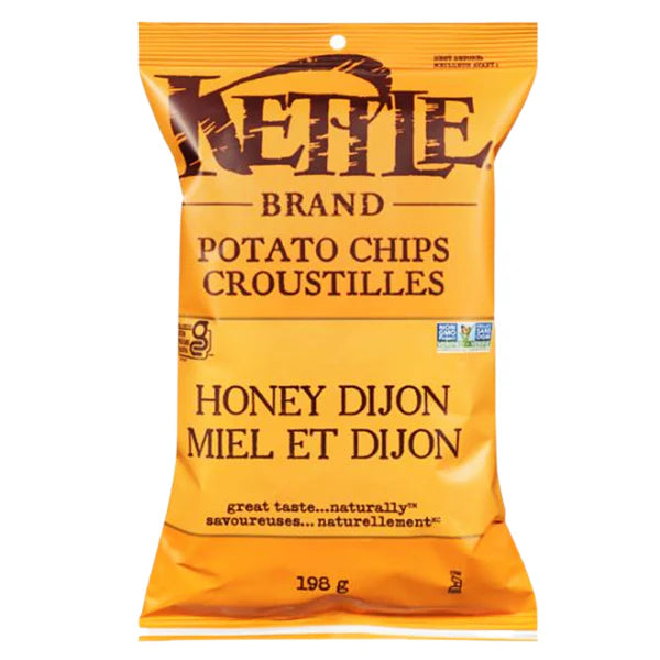 Kettle - Honey Dijon Potato Chips - 12 x 198g