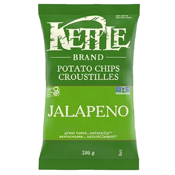 Kettle - Jalapeno Potato Chips - 12 x 198g