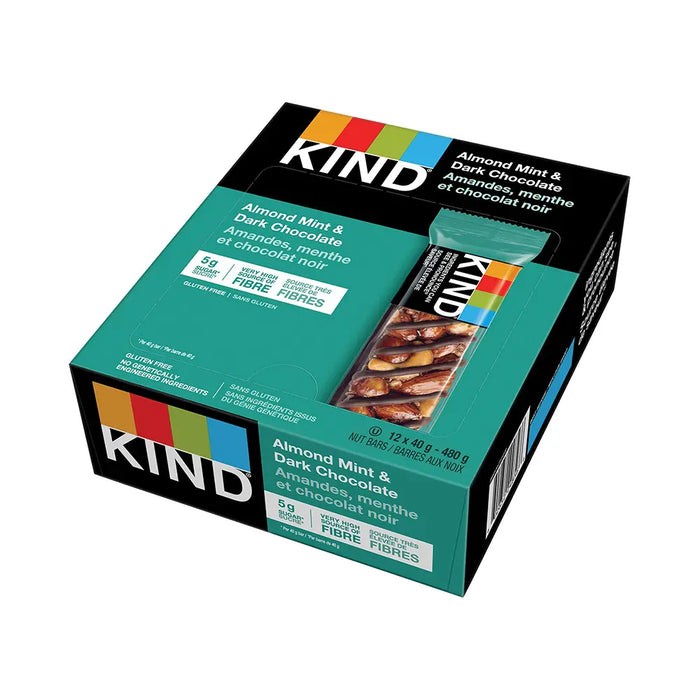 Kind - Almond Cashew Mint & Dark Chocolate Bar 12 x 40g