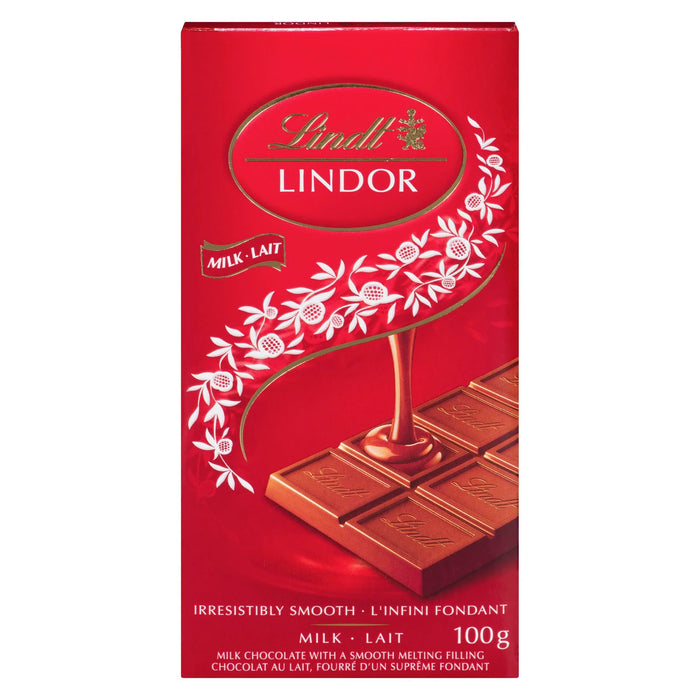 Lindt - Lindor Milk Chocolate Bar - 12 x 100g