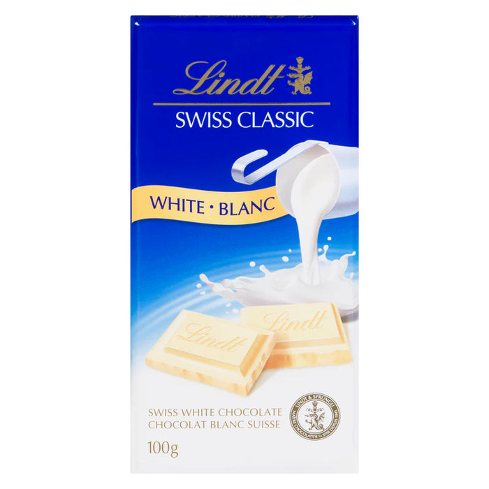 Lindt - Swiss Classic White Chocolate Bar - 12 x 100g