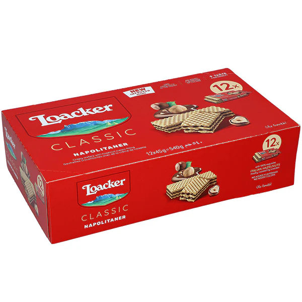 Loacker - Wafer Hazelnut - 12 x 45g