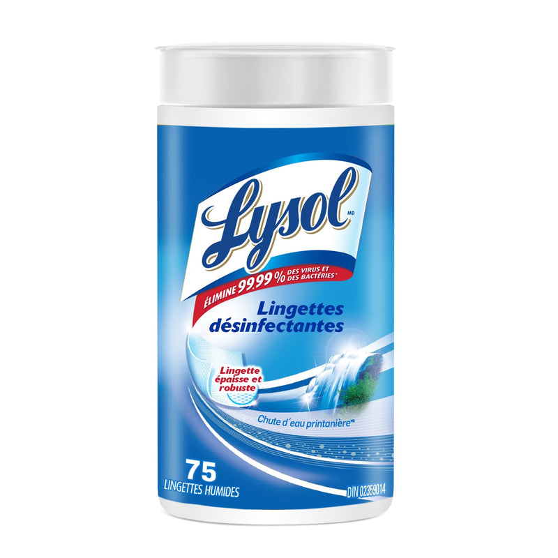 Lysol - Disinfecting Wipes Spring Waterfall - 75 Count