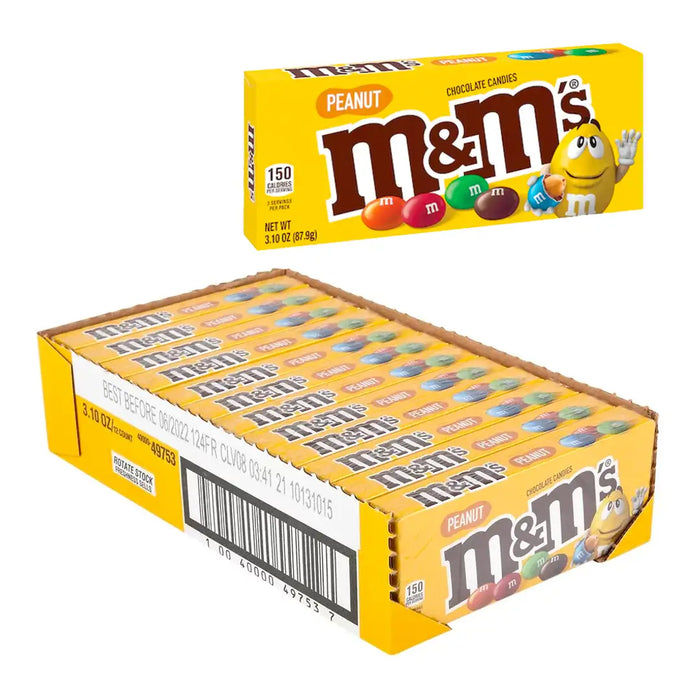 M&M Peanut Chocolate Candy Theatre Box 12 x 87g