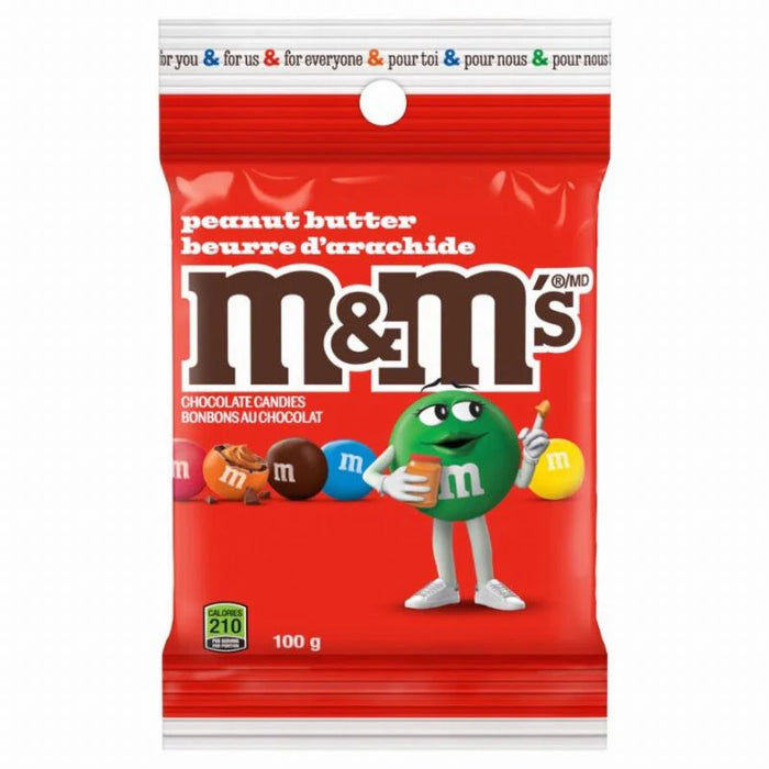 M&M - Peanut Butter Milk Chocolate Candy - 6 x 100g