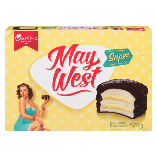 May West - Super Cakes With Chocolatey Coating & Creamy Filling - 528g