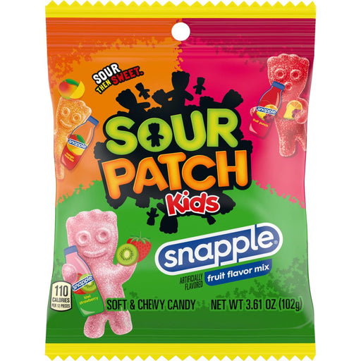 Maynards - Sour Patch Kids Snapple Soft & Chewy Candy - 102g