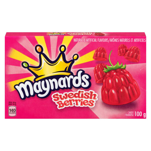 Maynards - Swedish Berries Gummy Candy Theatre Box - 4 x 100g