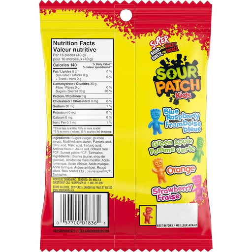 Maynards - Sour Patch Kids Extreme Candy - 6 x 150g