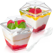 Medium Square Mousse Cup With Cover 