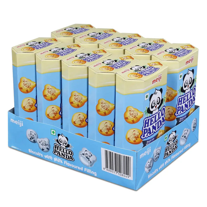 Meiji Hello Panda Milk Vanilla Biscuits 10 x 45g