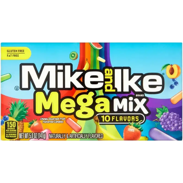 Mike and Ike - Mega Mix Regular Theatre Box 5 Oz - 12 x 141g