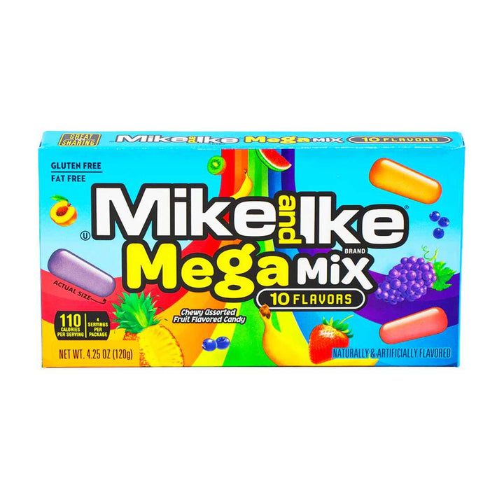 Mike and Ike - Mega Mix Theatre Box Candy 4.25 Oz - 12 x 120g