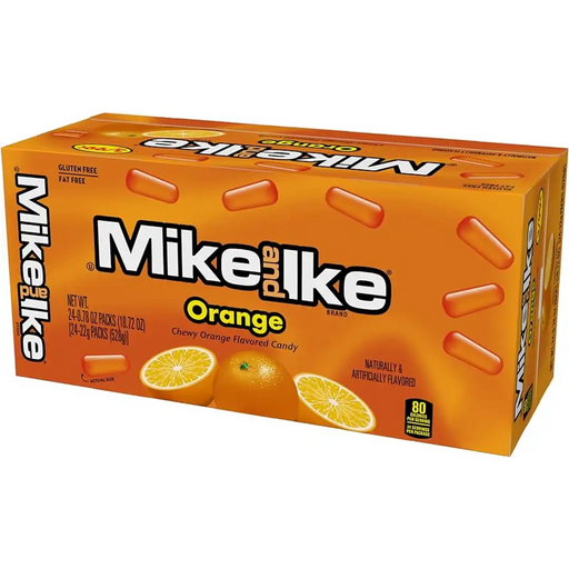 Mike and Ike - Orange Chewy Candy - 24 x 22g