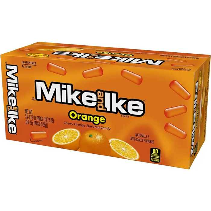 Mike and Ike - Orange Chewy Candy - 24 x 22g