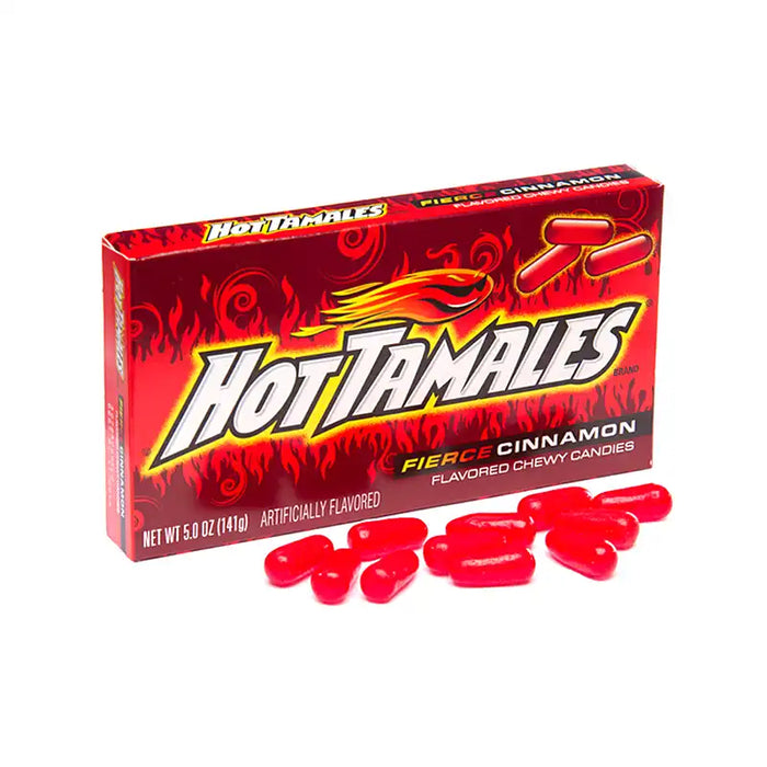 Mike and Ike Hot Tamales Fierce Cinnamon Theatre Box 12 x 141g