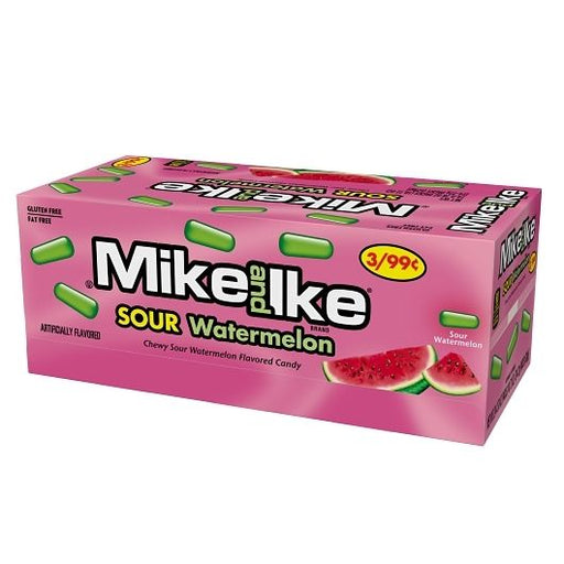 Mike and Ike - Sour Watermelon Chewy Candy - 24 x 22g