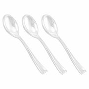Mini Spoons clear plastic