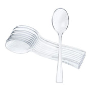 Mini Spoons clear plastic