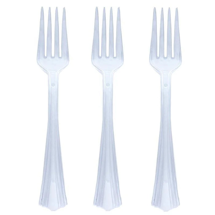 clear mini forks