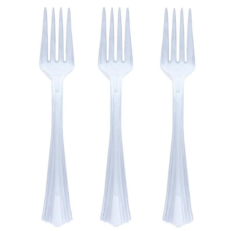 clear mini forks