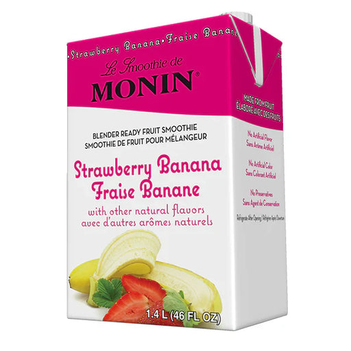 Monin - Strawberry Banana Smoothie Mix - 46 Oz