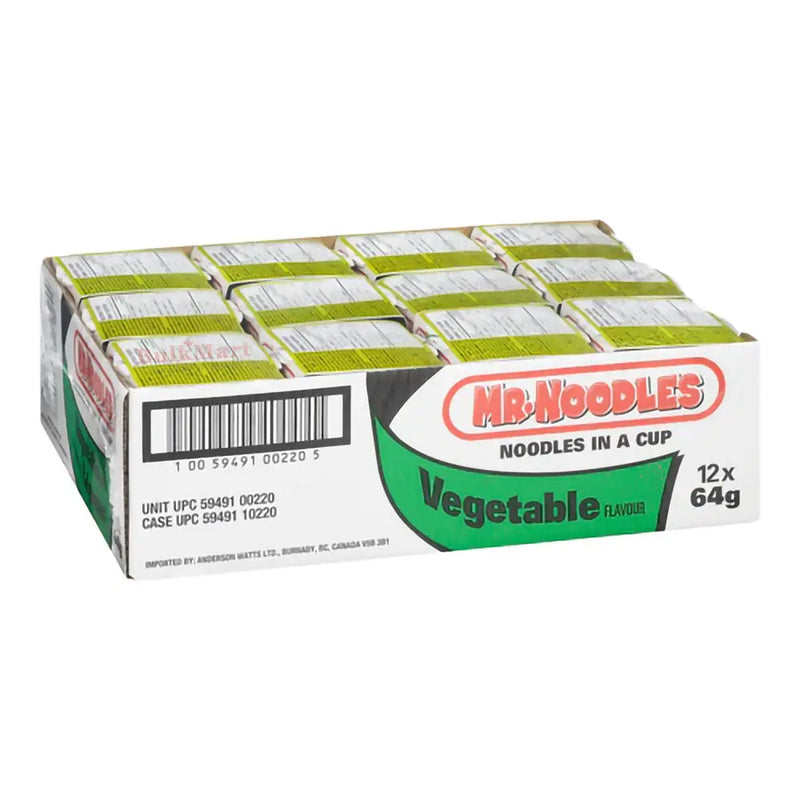 Mr. Noodles - Fideos de verduras en taza - 12 x 64 g